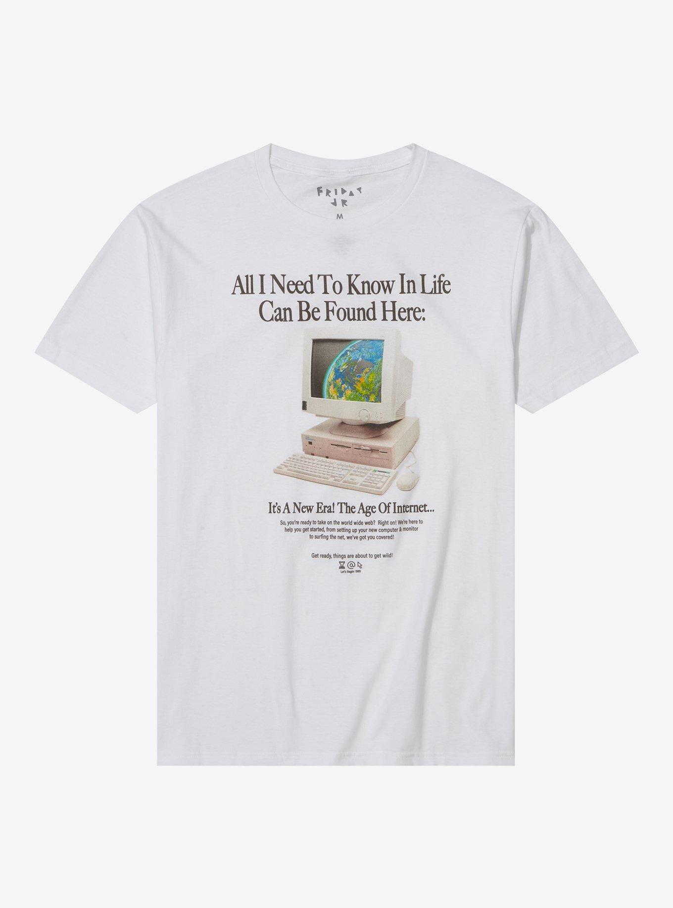 The Age Of The Internet Computer T-Shirt, MULTI, hi-res
