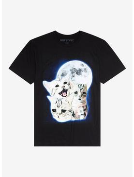 Crying Cats & Full Moon T-Shirt, , hi-res