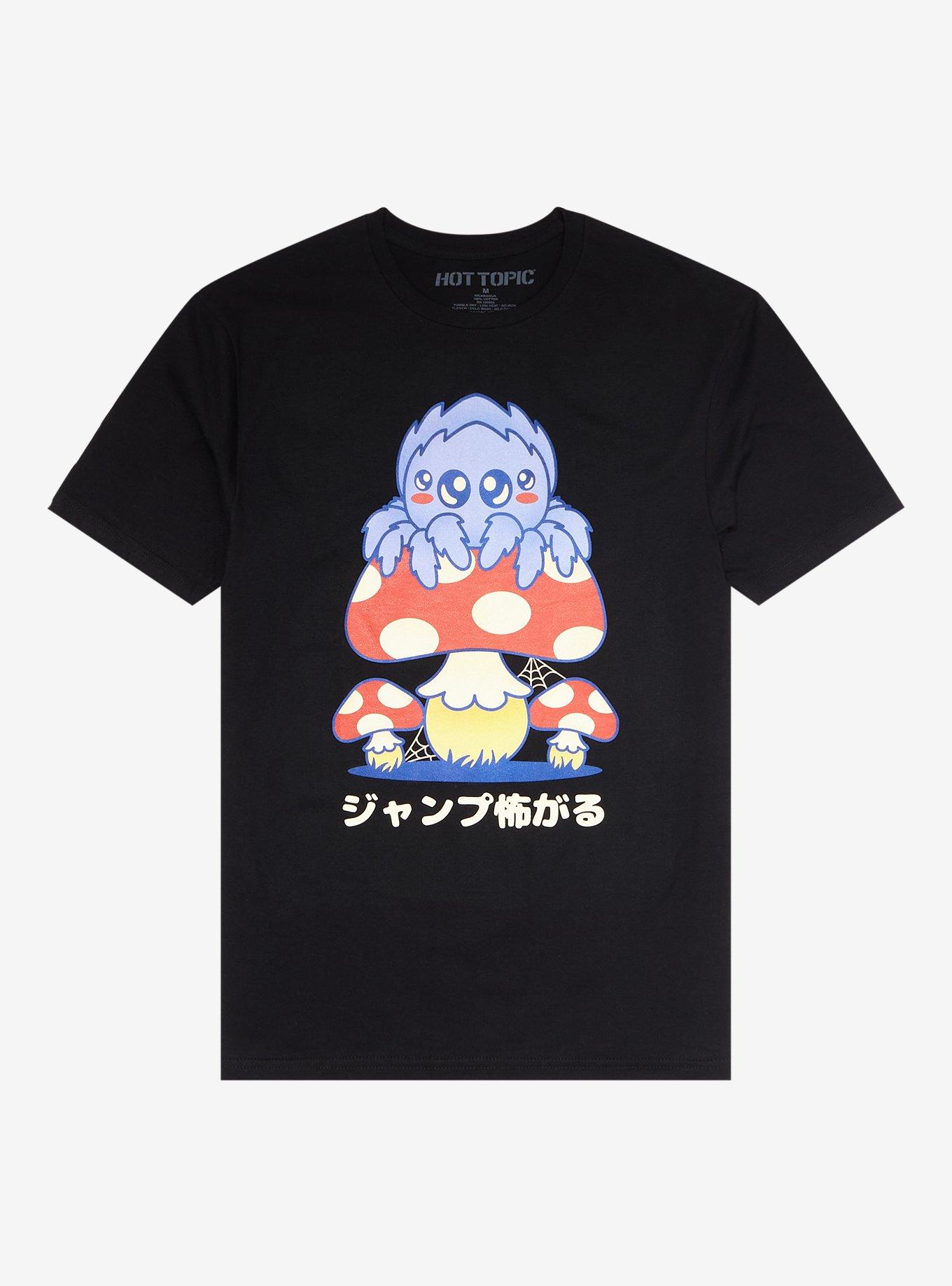 Mushroom Spider T-Shirt, BLACK, hi-res