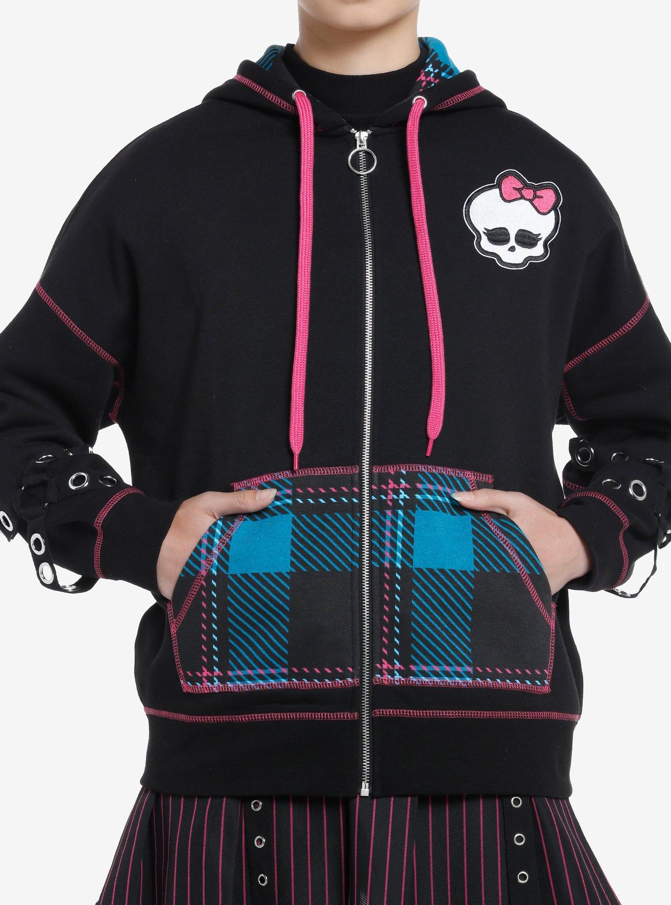 Monster High Grommet Sleeve Girls Hoodie | Hot Topic