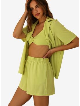 Dippin' Daisy's Ashley Shorts Cover-Up Lime Green, , hi-res