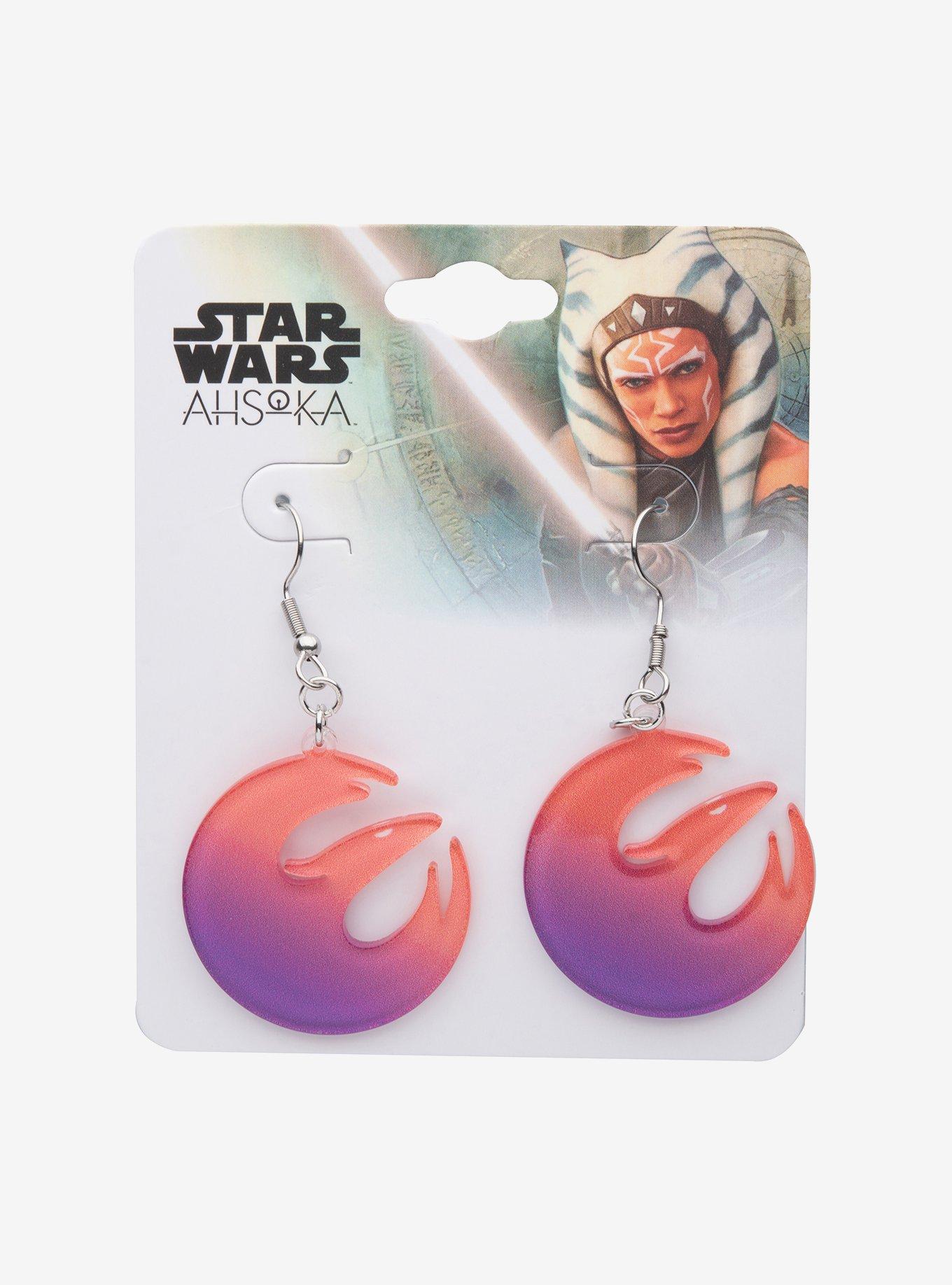 Star Wars Ahsoka Sabine Rebel Drop Earrings, , hi-res