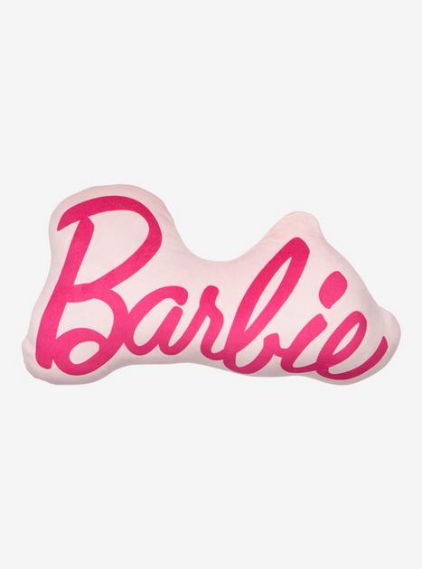 Barbie Logo Figural Pillow | BoxLunch