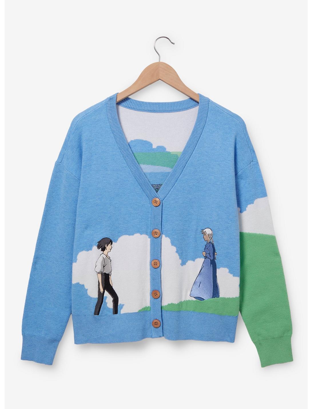 Studio Ghibli Howl's Moving Castle Sophie & Howl Women's Cardigan - BoxLunch Exclusive, BLUE, hi-res