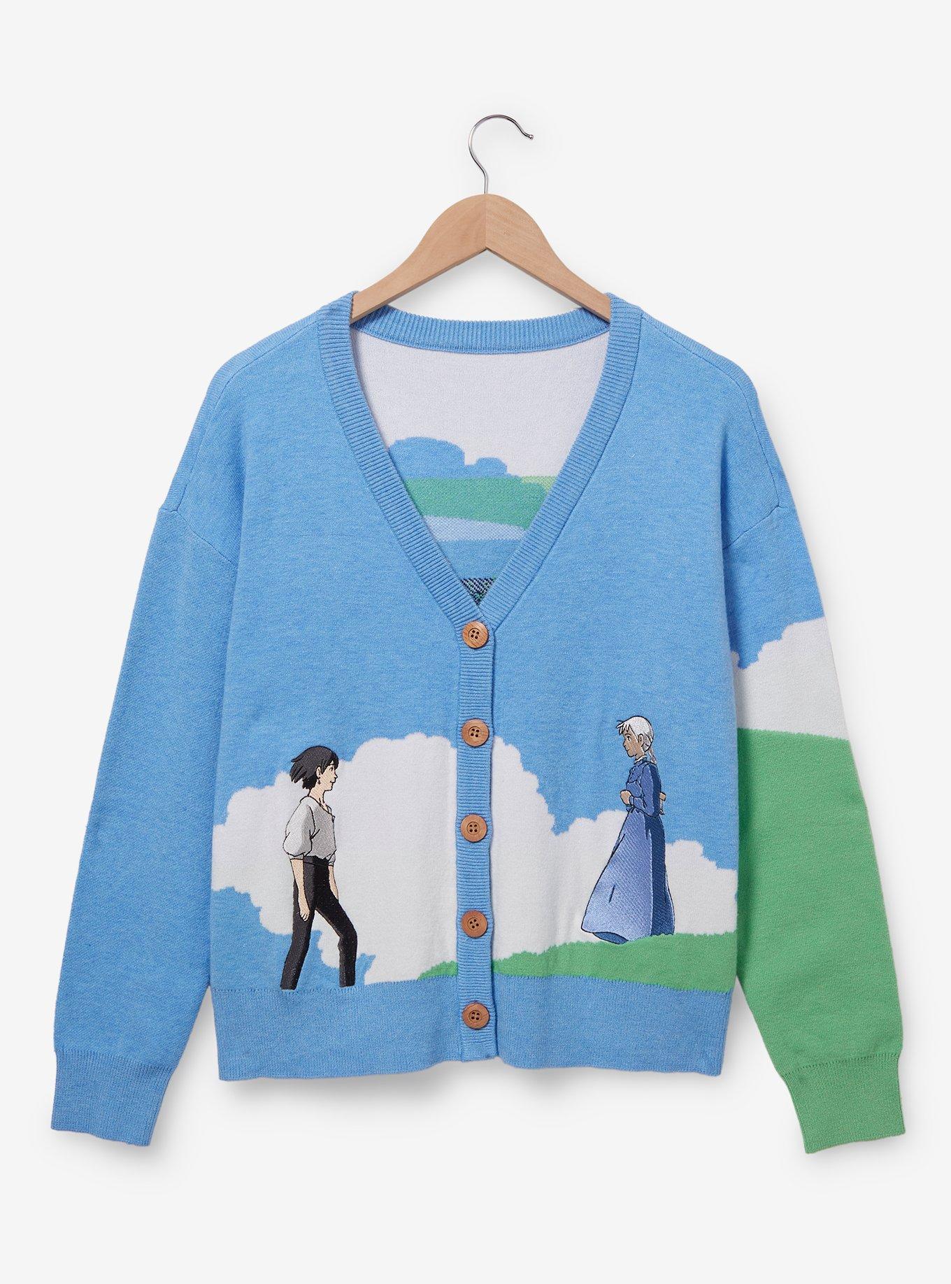 Studio Ghibli Howl's Moving Castle Sophie & Howl Women's Cardigan - BoxLunch Exclusive, BLUE, hi-res