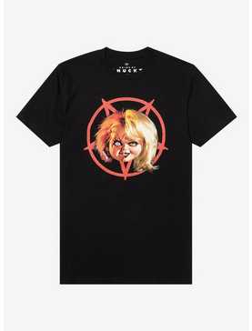 Chucky & Tiffany Pentagram Split Portrait T-Shirt, , hi-res