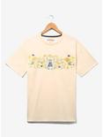 Studio Ghibli My Neighbor Totoro Embroidered Floral Women's Plus Size T-Shirt - BoxLunch Exclusive, OFF WHITE, hi-res