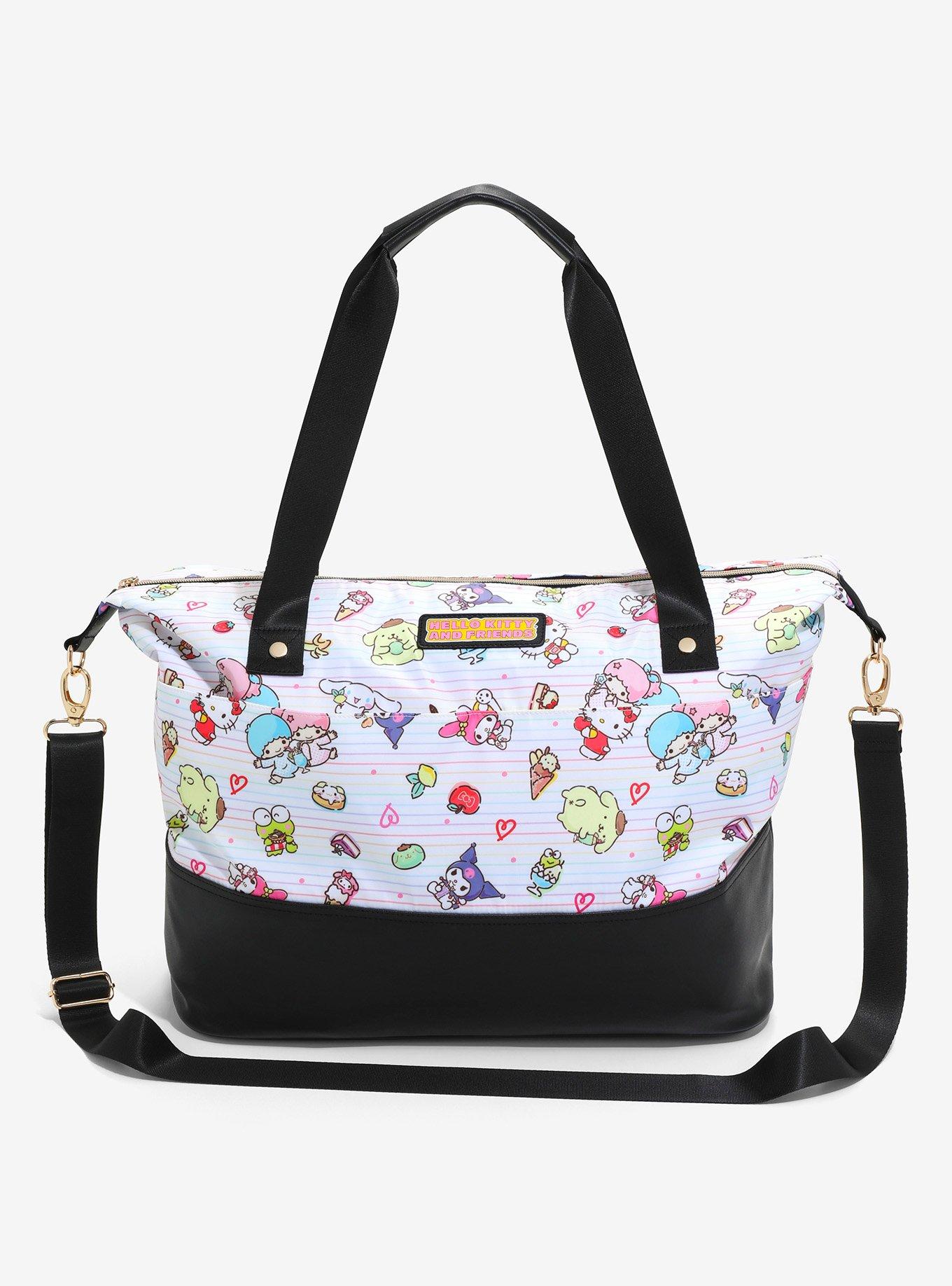 Sanrio Hello Kitty and Friends Allover Print Crossbody Tote Bag, , hi-res