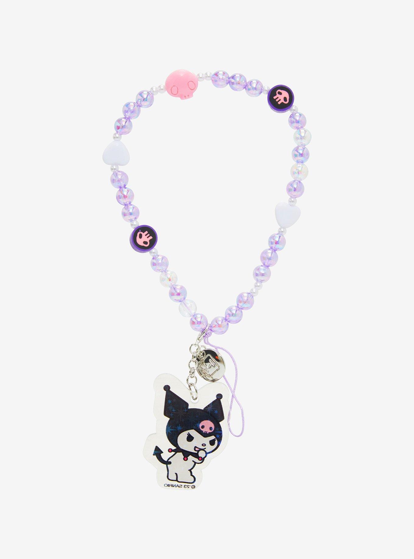 Kuromi Bead Phone Charm, , hi-res