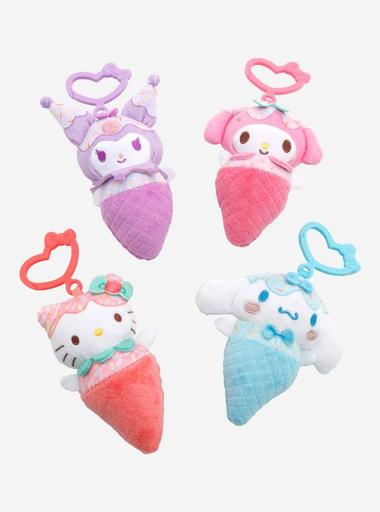Hello Kitty And Friends Ice Cream Assorted Blind Plush Key Chain