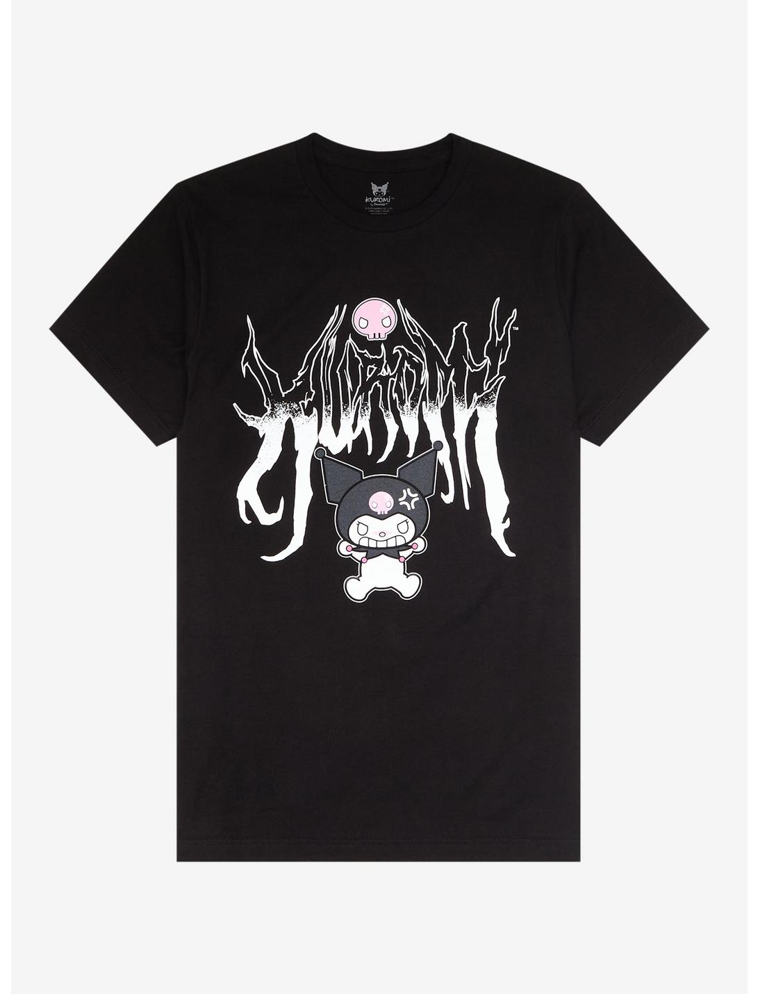 Kuromi Heavy Metal Boyfriend Fit Girls T-Shirt, MULTI, hi-res