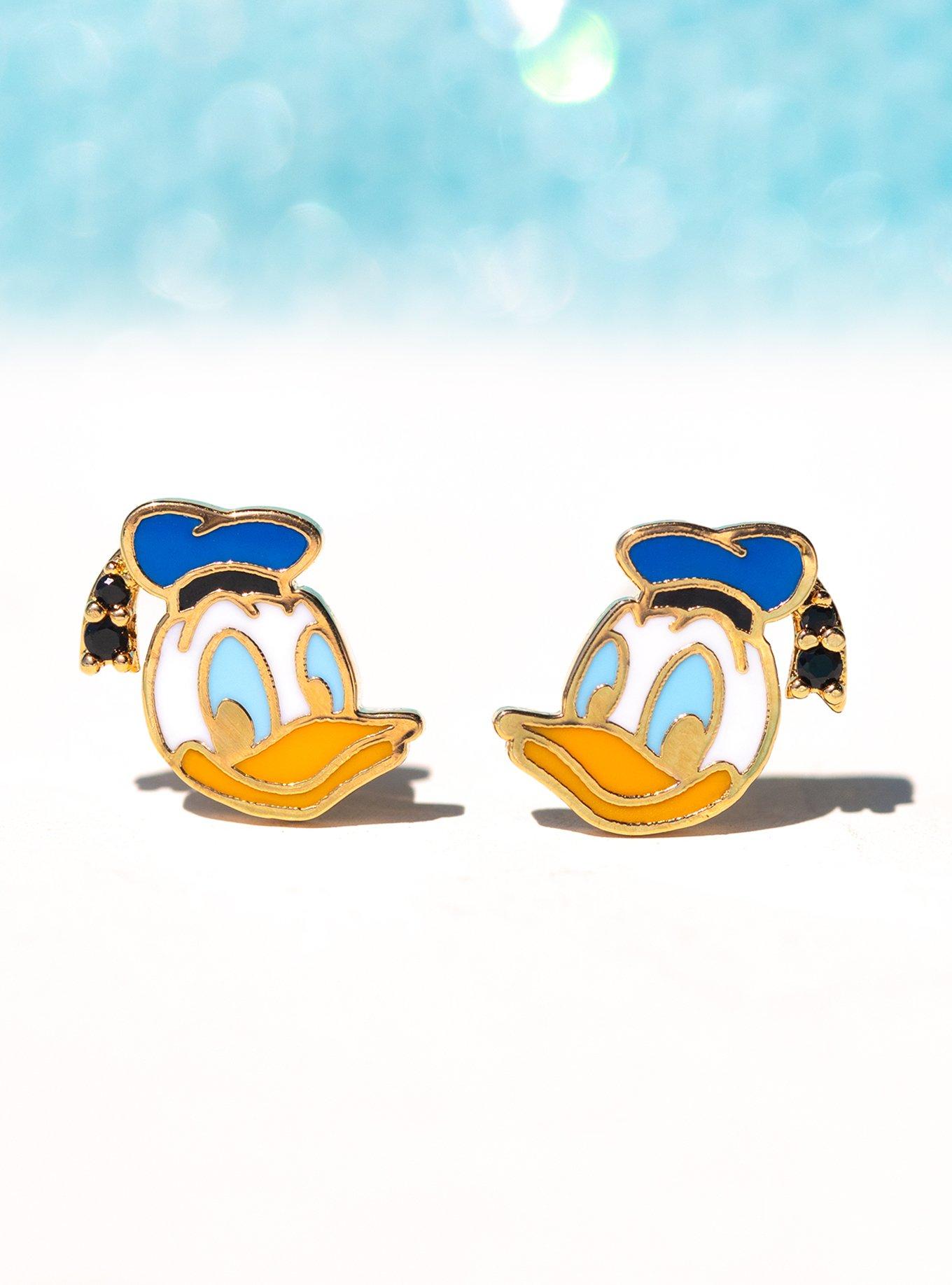 Disney X Girls Crew Donald Duck Mismatch Stud Earrings, , hi-res