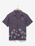 Star Wars Dark Side Floral Woven Button-Up - BoxLunch Exclusive, BLACK, hi-res