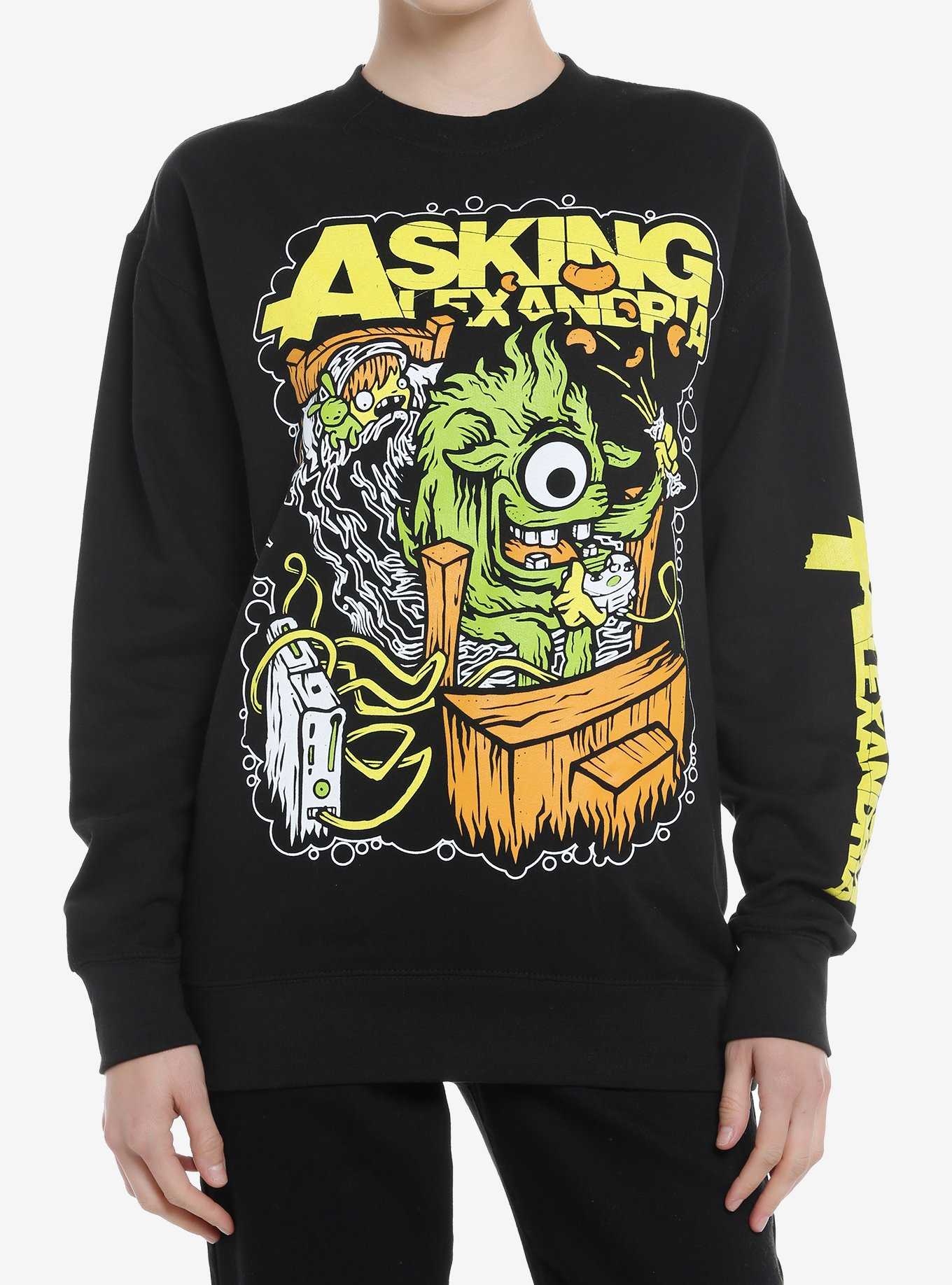 Asking Alexandria Video Game Demon Girls Sweatshirt, , hi-res