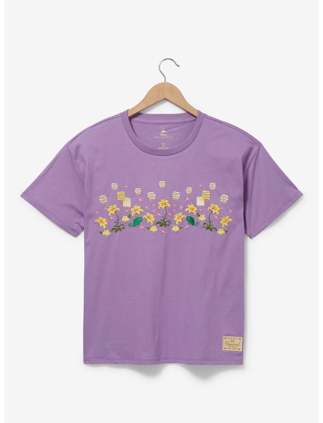 Disney Tangled Floral Lanterns Women's T-Shirt - BoxLunch Exclusive, LILAC, hi-res