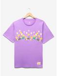 Disney Tangled Floral Lanterns Women's Plus Size T-Shirt - BoxLunch Exclusive, LILAC, hi-res