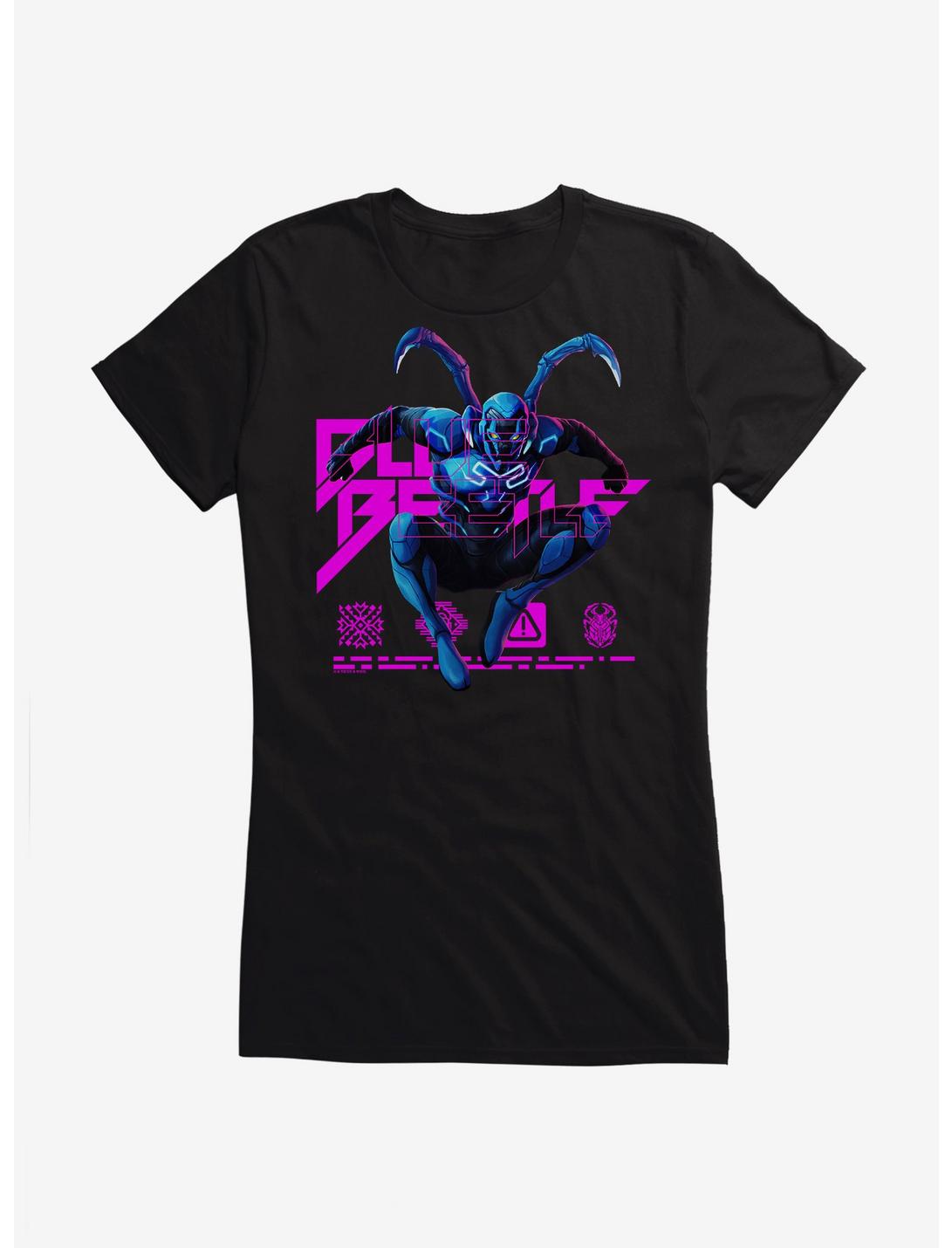 Blue Beetle Digital Code Girls T-Shirt, BLACK, hi-res