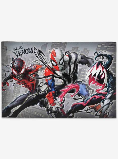 MARVEL We Are Venom 4枚セット Marvel Spider-Man We Are Venom Canvas Wall Decor | BoxLunch