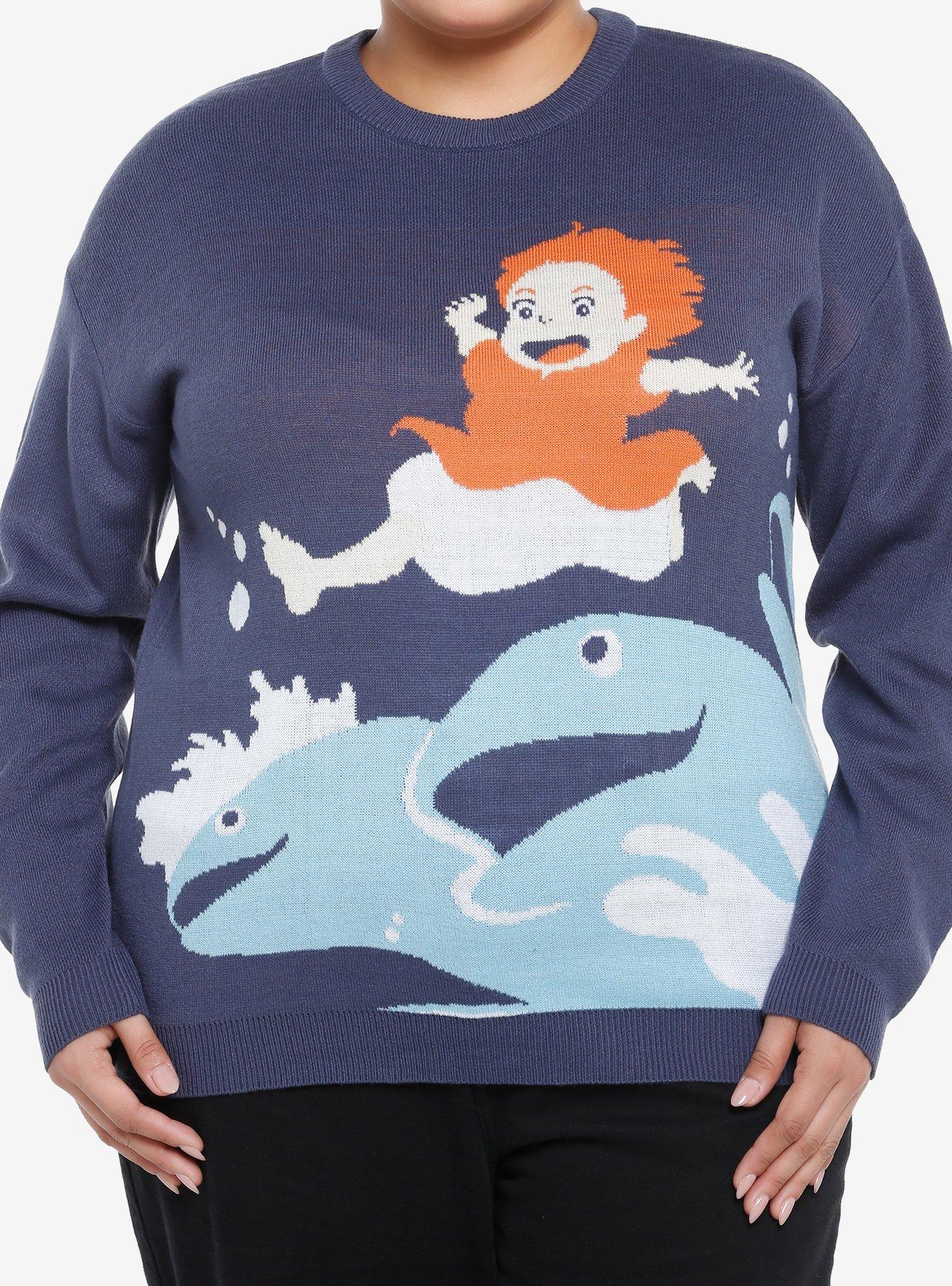 Her Universe Studio Ghibli Ponyo Fish Sweater Plus Size, MULTI, hi-res