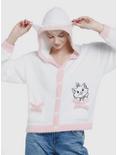 Disney The Aristocats Marie Fuzzy Hooded Cardigan, CAT - WHITE, hi-res