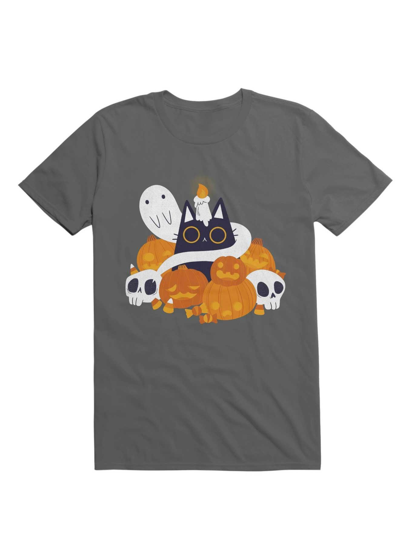 Pumpkin Cat T-Shirt, , hi-res