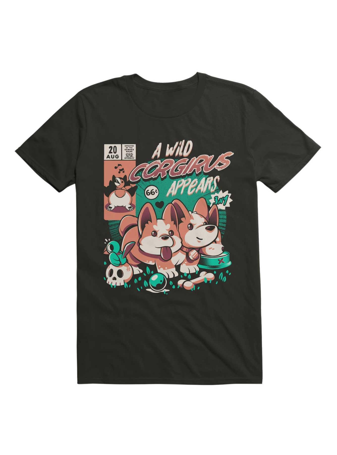 Corgirus T-Shirt, BLACK, hi-res