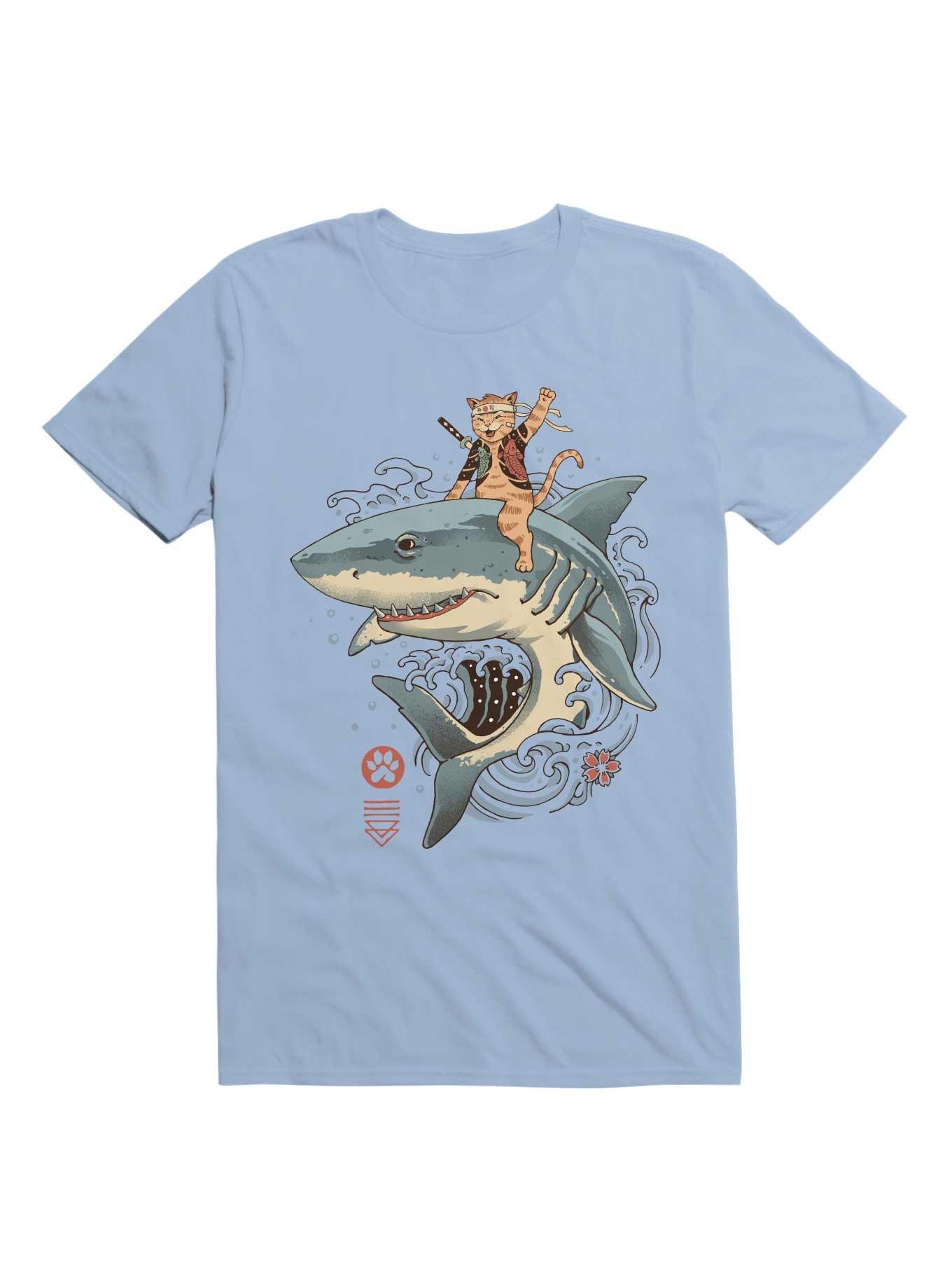 Catana Shark T-Shirt, LIGHT BLUE, hi-res