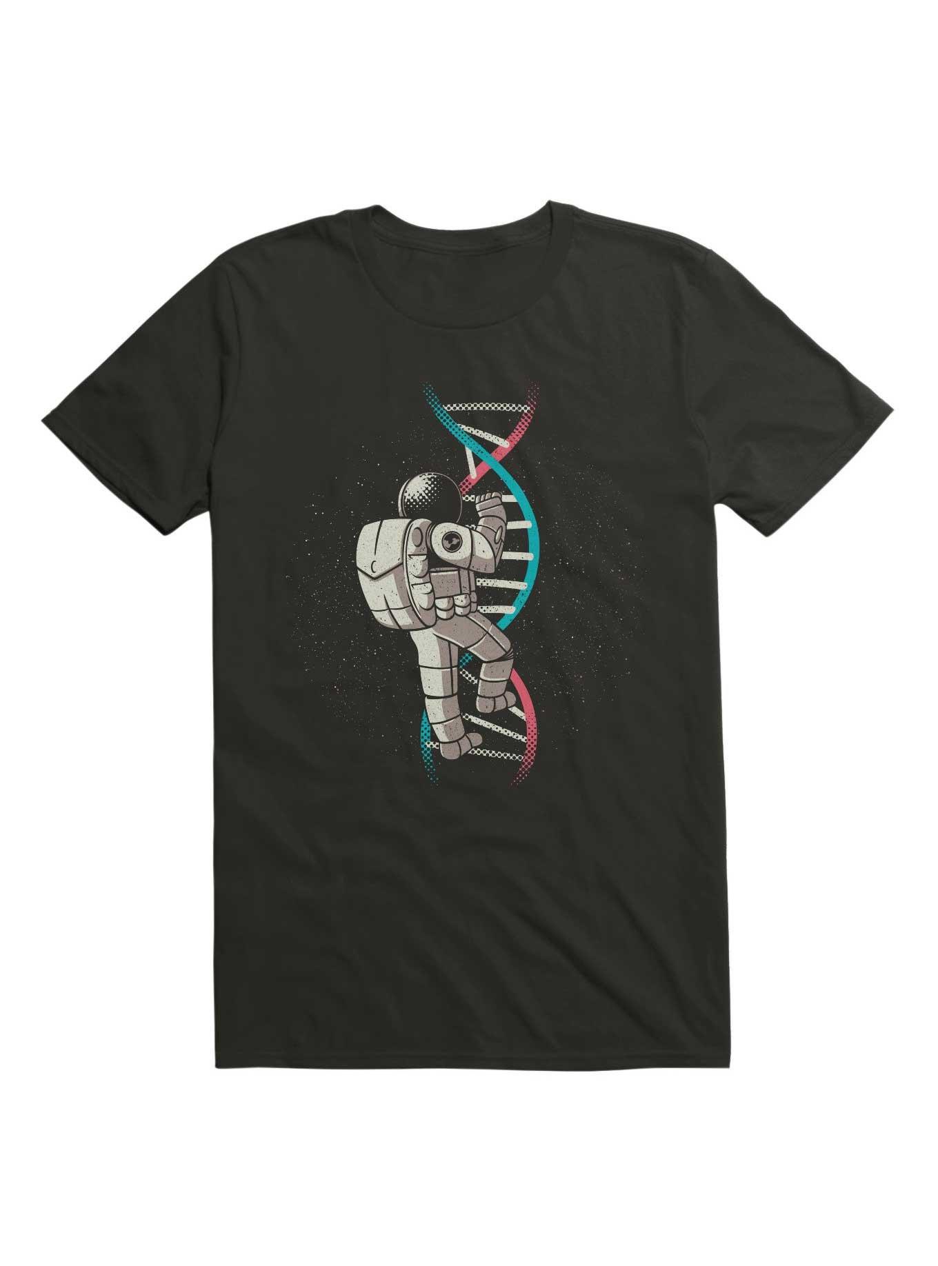 THRDLESS DNA Astronaut Science Stairs T-Shirt
