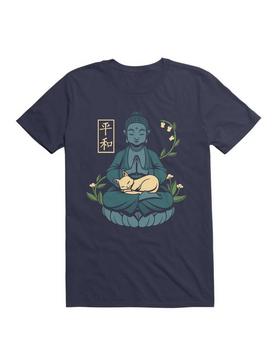 Cat Meditation Buddhism Buddha T-Shirt, , hi-res