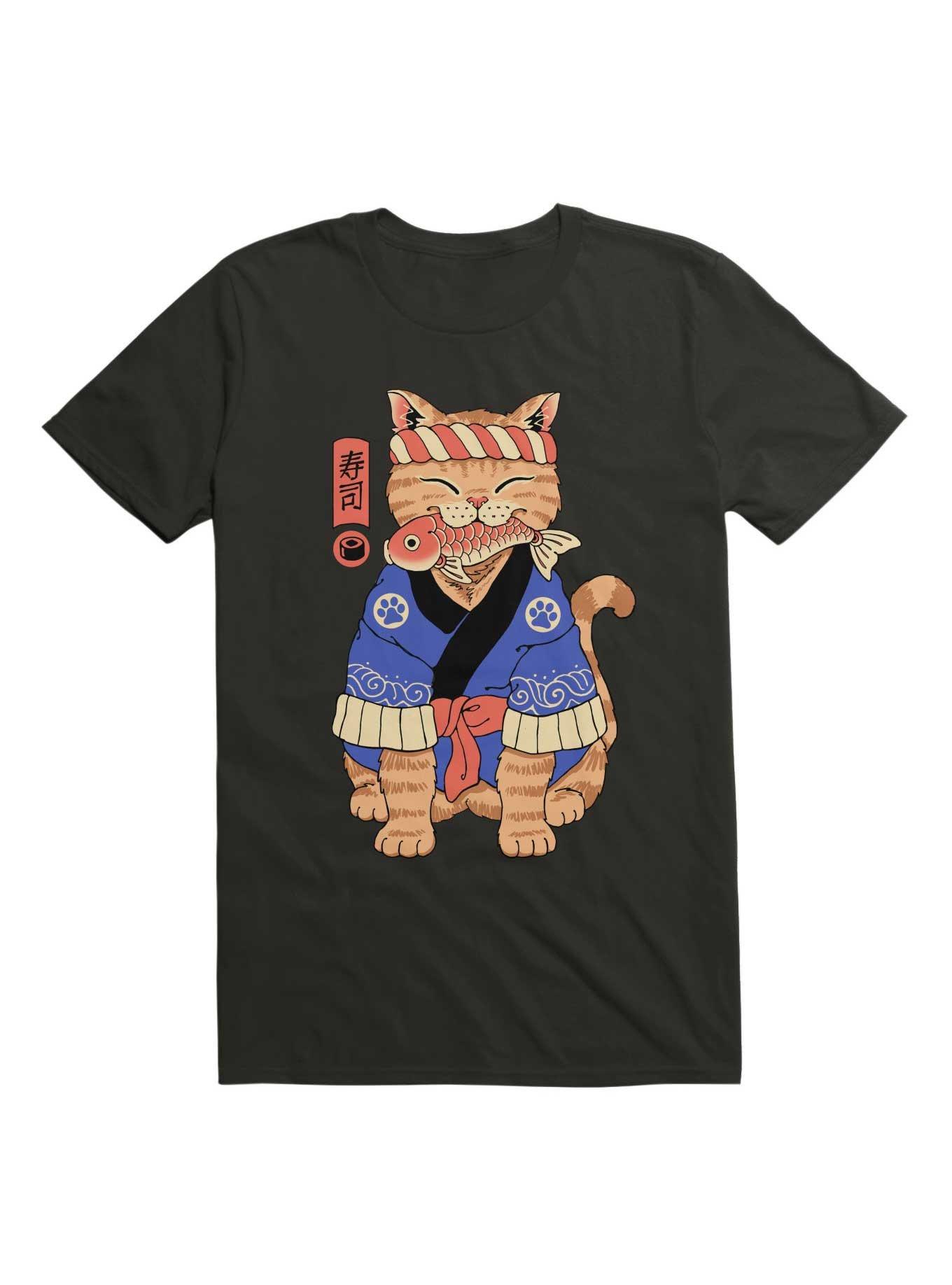 Sushi Meowster T-Shirt, , hi-res