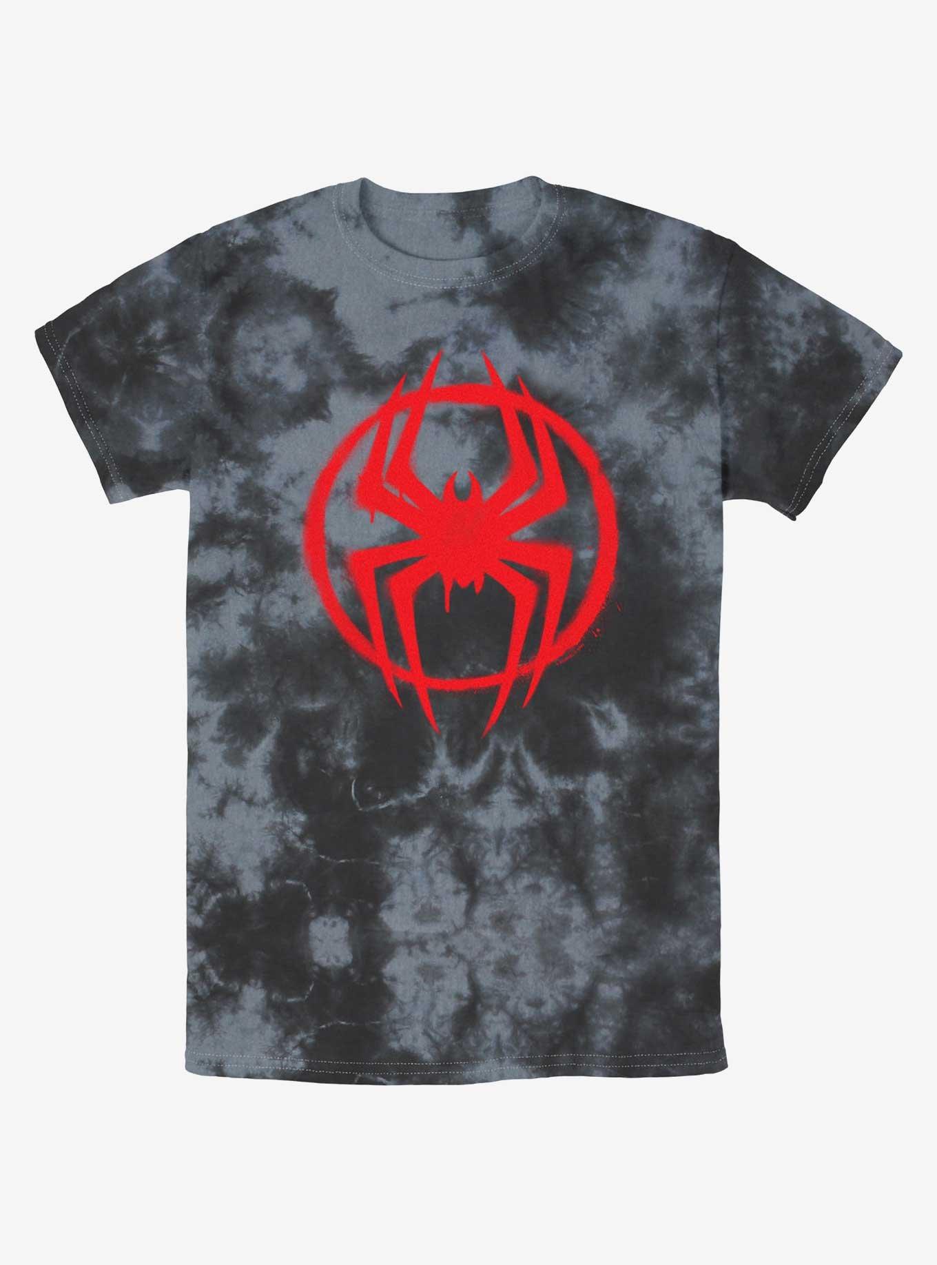 Marvel Spider-Man Spray Circle Symbol Tie-Dye T-Shirt, , hi-res