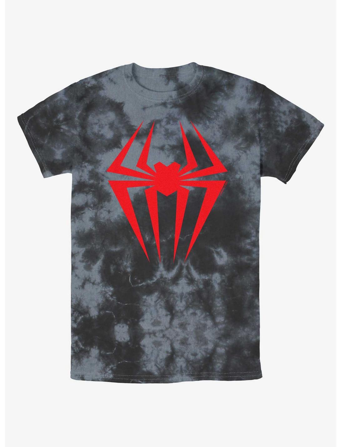 Marvel Spider-Man Spider Symbol Tie-Dye T-Shirt, BLKCHAR, hi-res