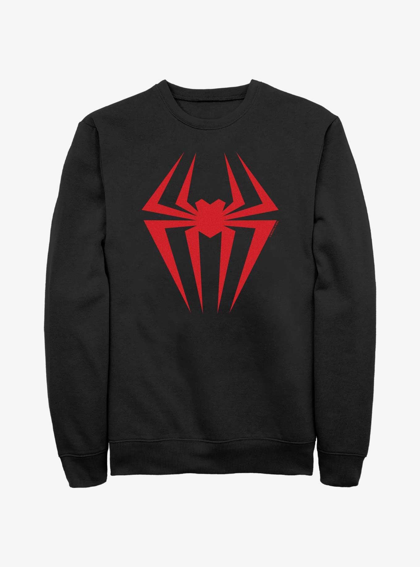 Marvel Spider-Man Spider Symbol Sweatshirt, BLACK, hi-res