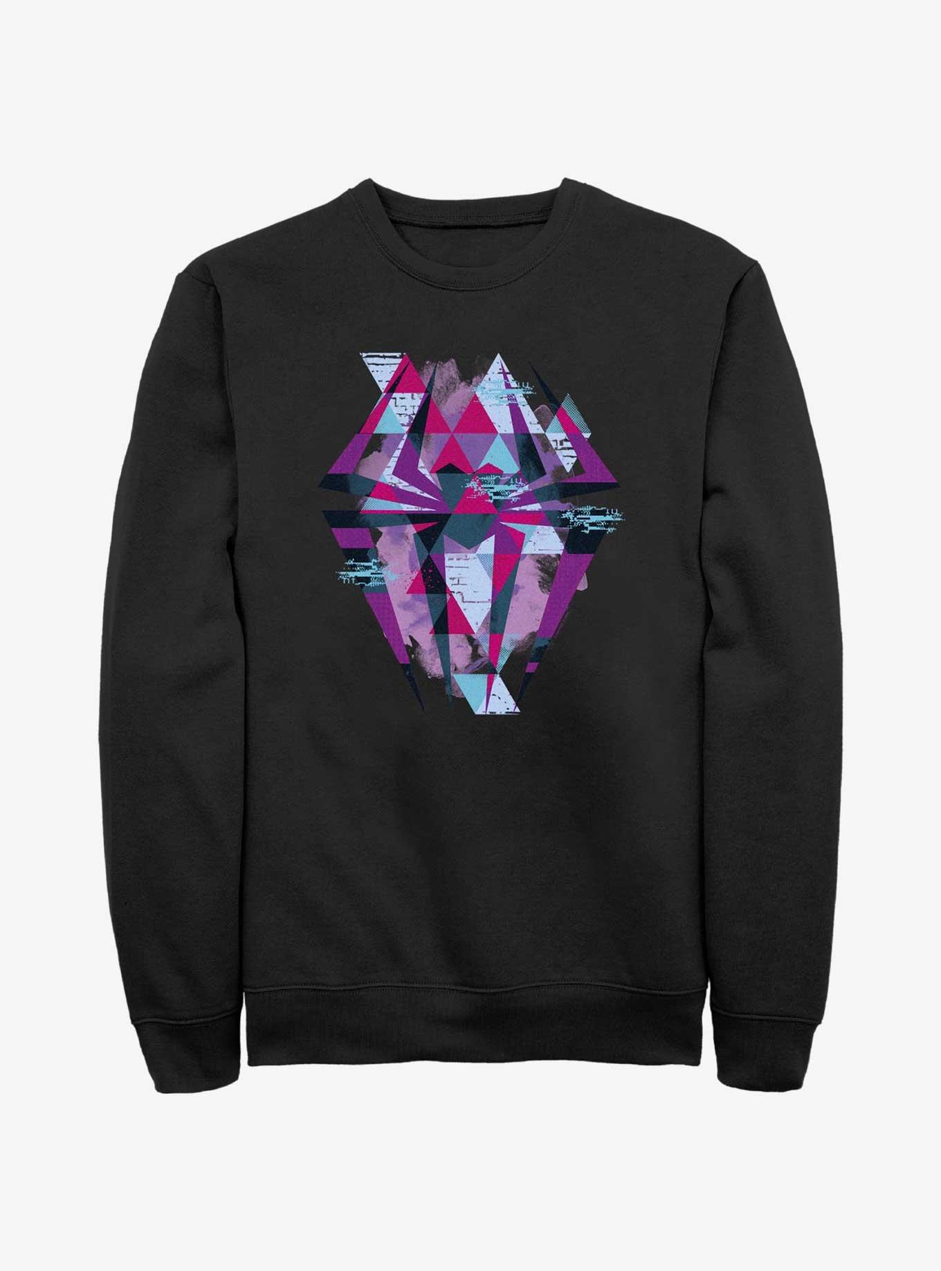 Marvel Spider-Man Geometric Spider Symbol Sweatshirt, BLACK, hi-res