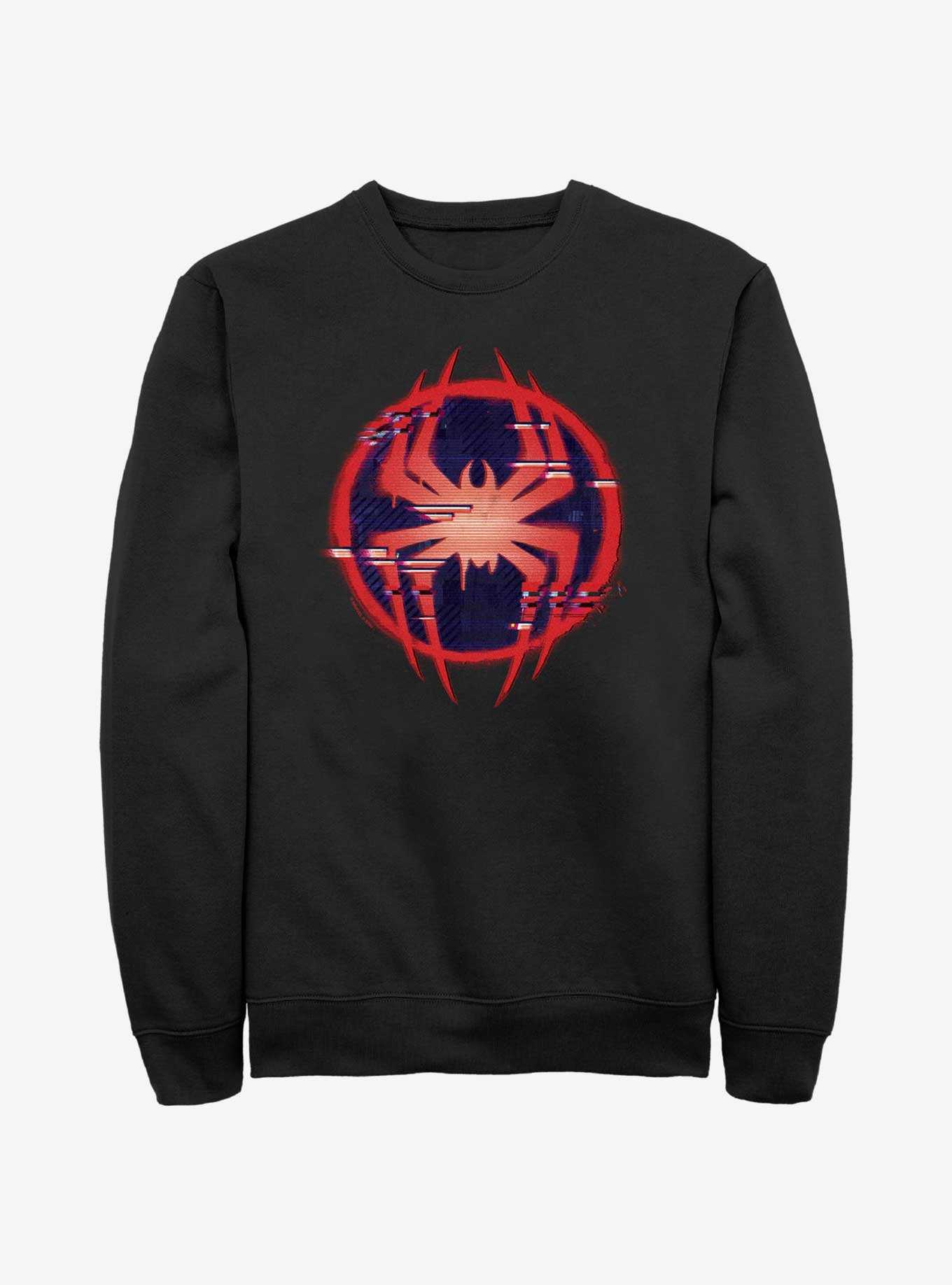 Marvel Spider-Man Glitch Spider Symbol Sweatshirt, , hi-res