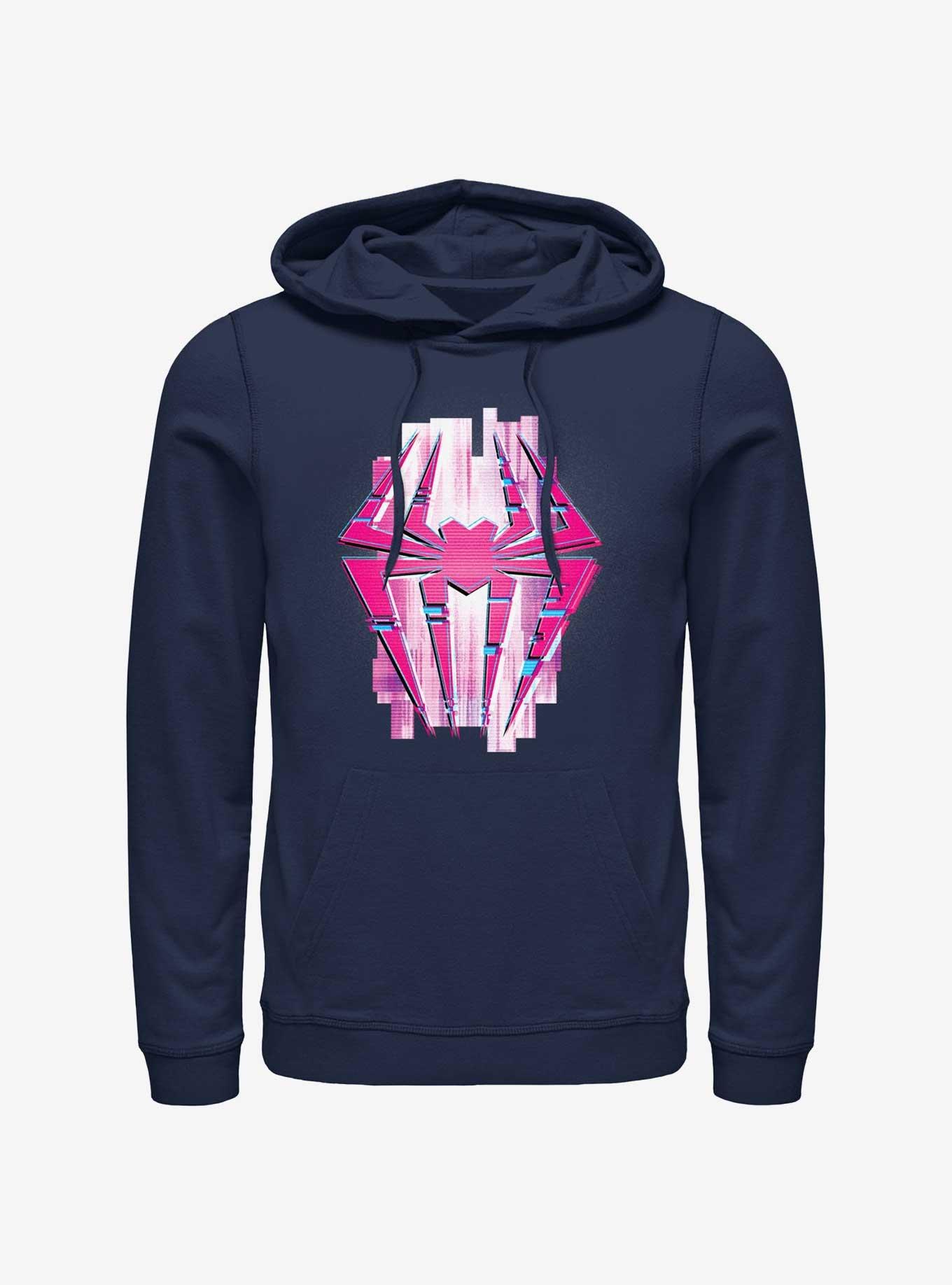 Marvel Spider-Man Glitch Box Spider Symbol Hoodie, , hi-res