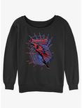 Marvel Spider-Man 2099 Graphic Womens Slouchy Sweatshirt, BLACK, hi-res