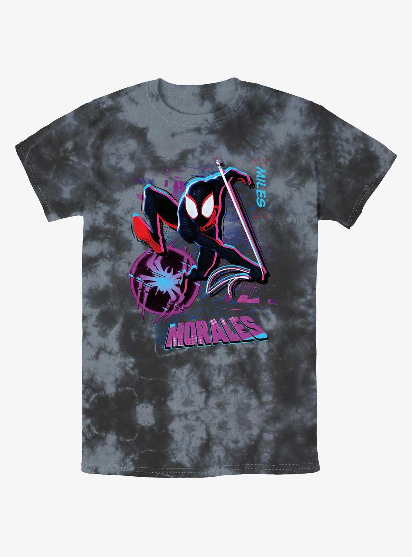 Marvel Spider-Man Miles Morales Street Swing Tie-Dye T-Shirt, , hi-res