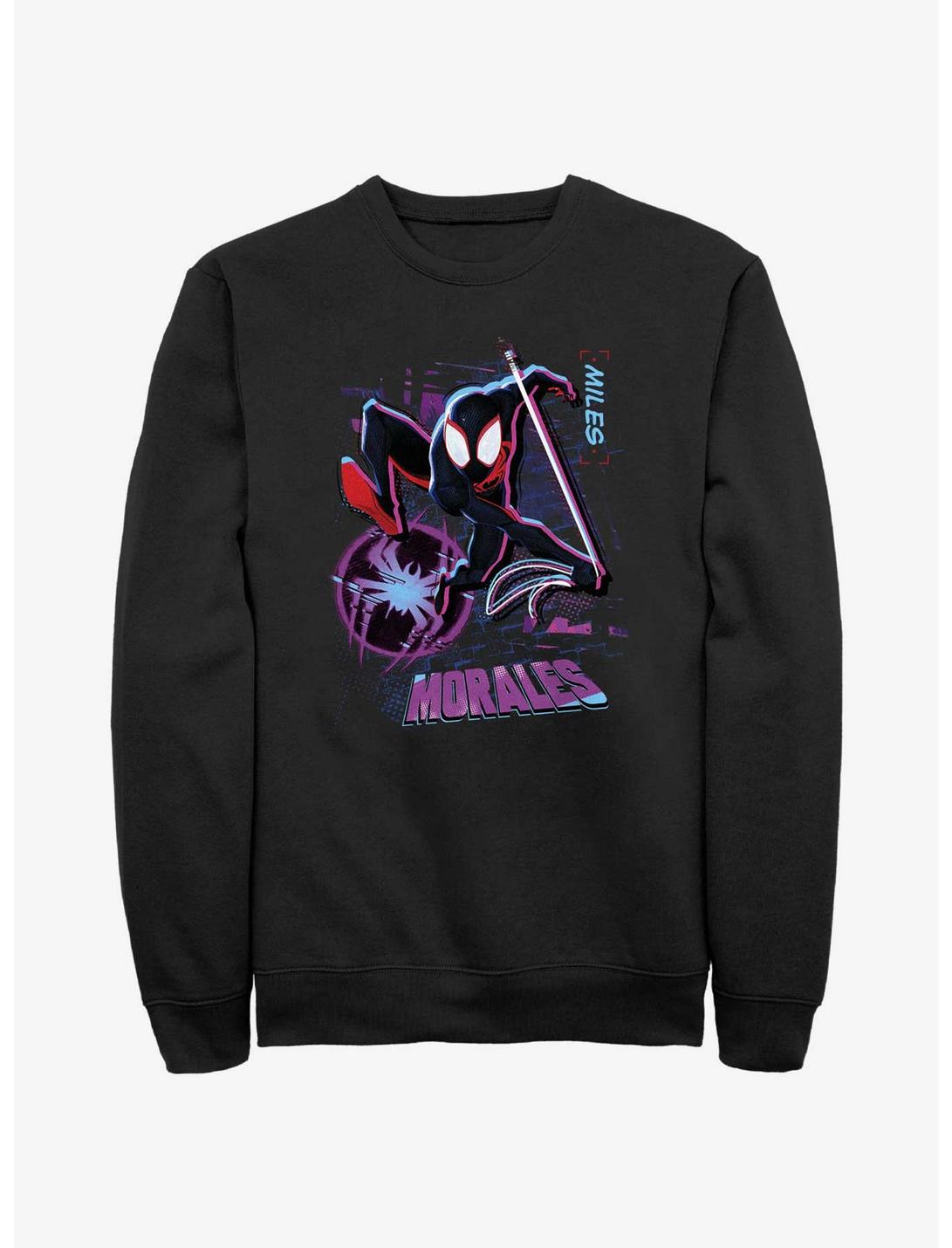 Marvel Spider-Man Miles Morales Street Swing Sweatshirt, BLACK, hi-res