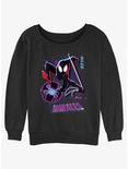 Marvel Spider-Man Miles Morales Street Swing Womens Slouchy Sweatshirt, BLACK, hi-res