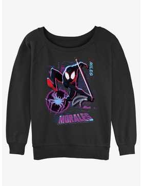 Marvel Spider-Man Miles Morales Street Swing Womens Slouchy Sweatshirt, , hi-res