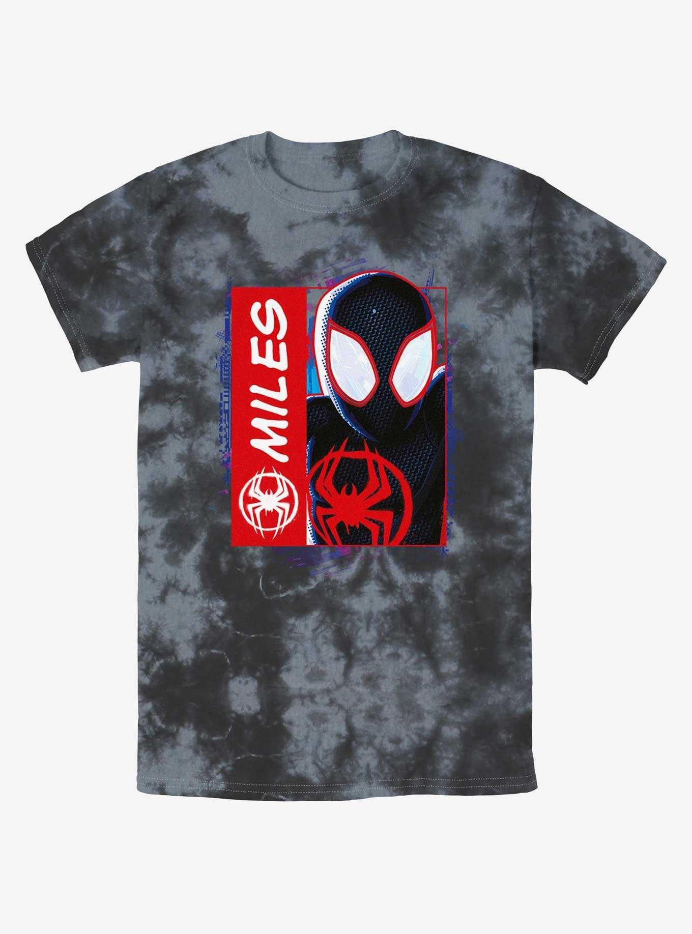 Marvel Spider-Man Miles Morales Simple Comic Tie-Dye T-Shirt, , hi-res