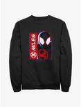 Marvel Spider-Man Miles Morales Simple Comic Sweatshirt, BLACK, hi-res
