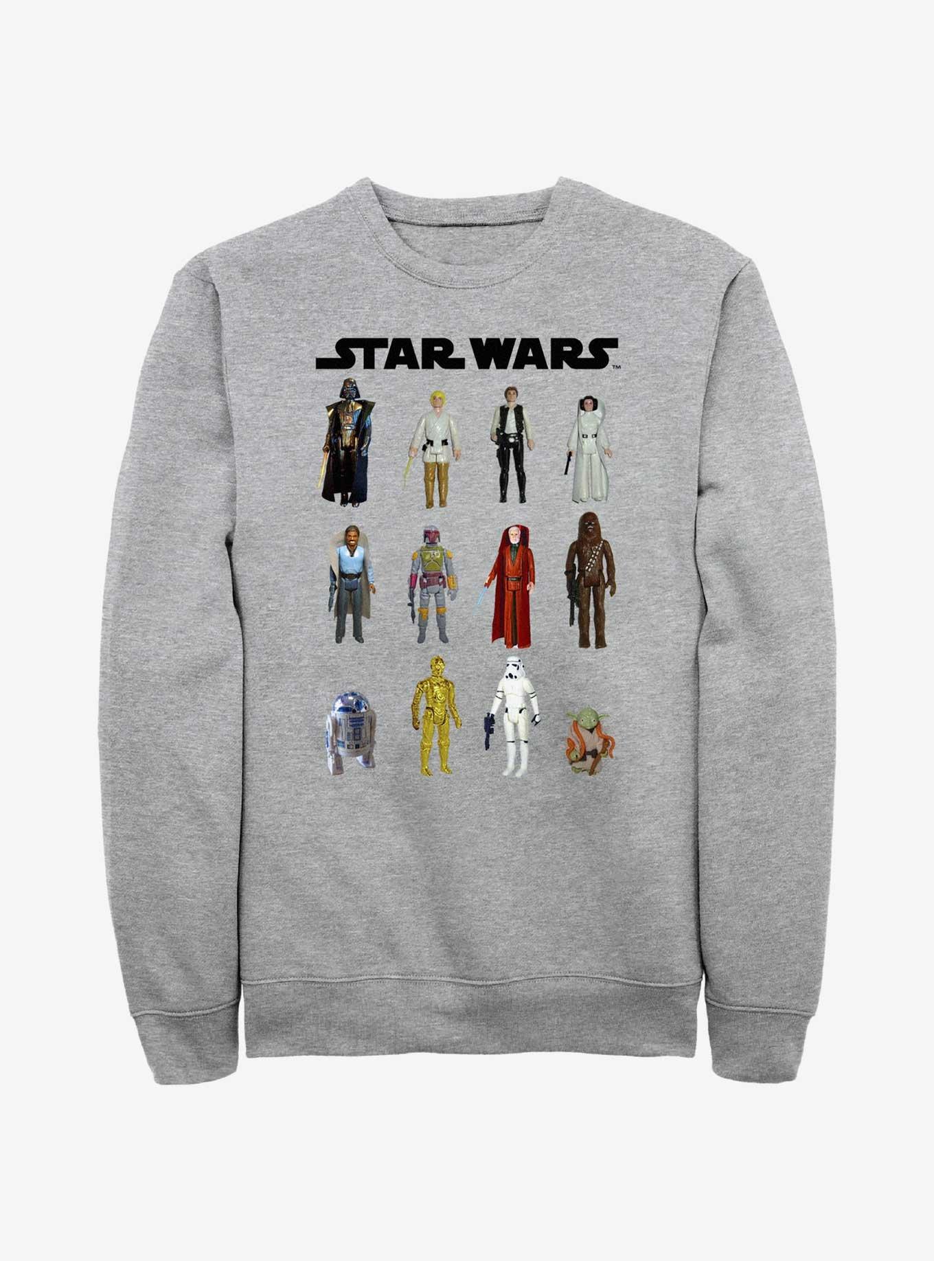 Star Wars Action Figures Sweatshirt, ATH HTR, hi-res