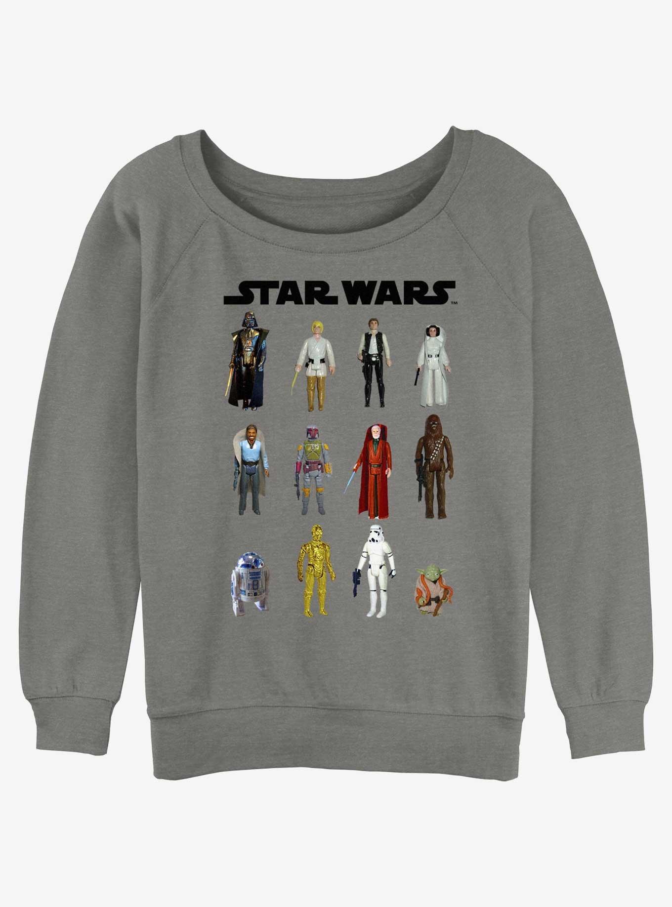 Star Wars Action Figures Womens Slouchy Sweatshirt, , hi-res