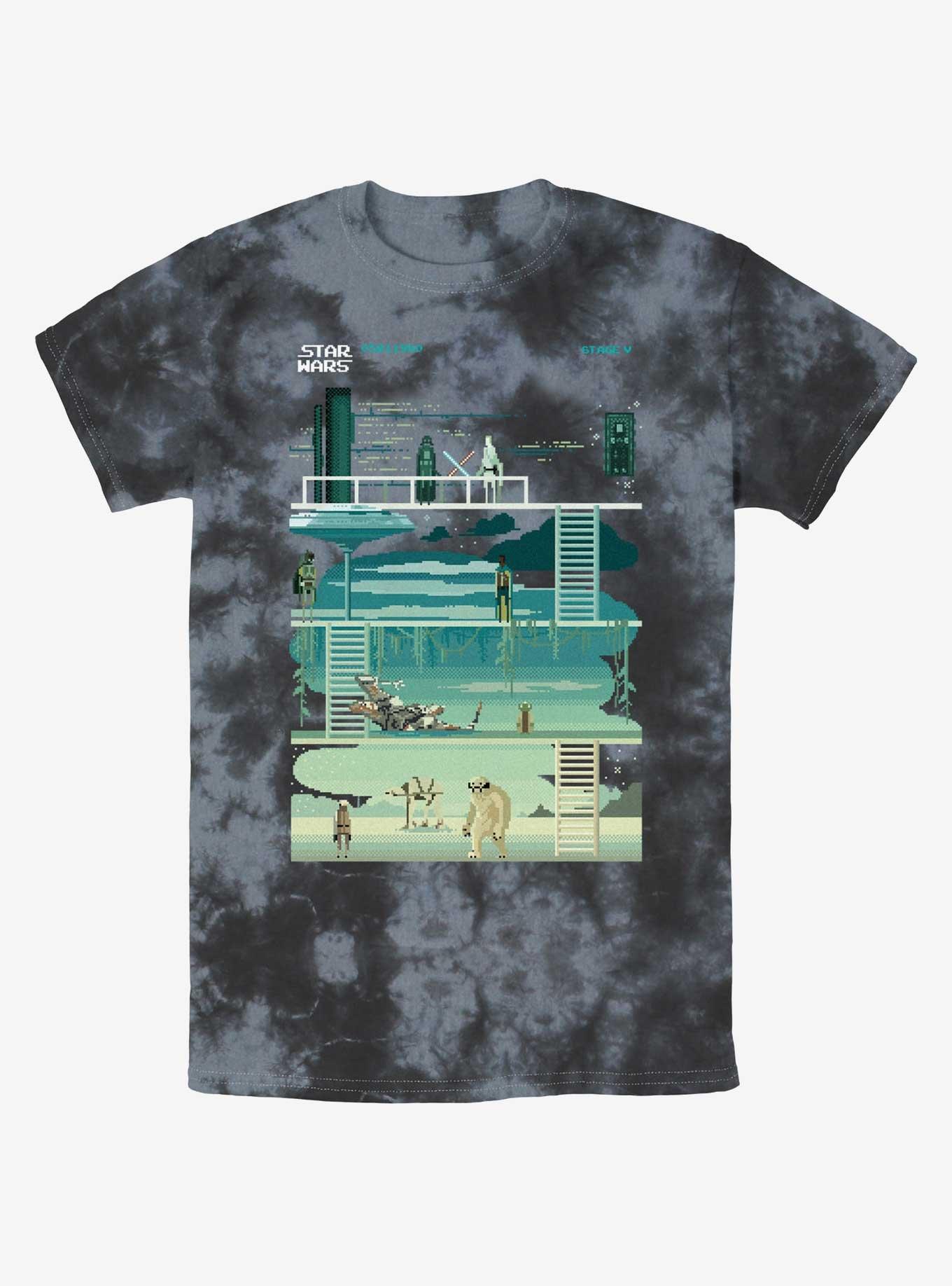 Star Wars: The Empire Strikes Back 8-Bit Tie-Dye T-Shirt, , hi-res