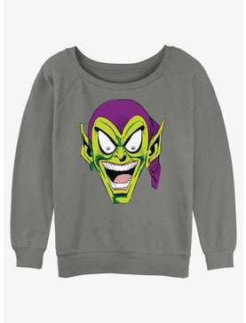 Marvel Spider-Man Green Goblin Head Womens Slouchy Sweatshirt, , hi-res