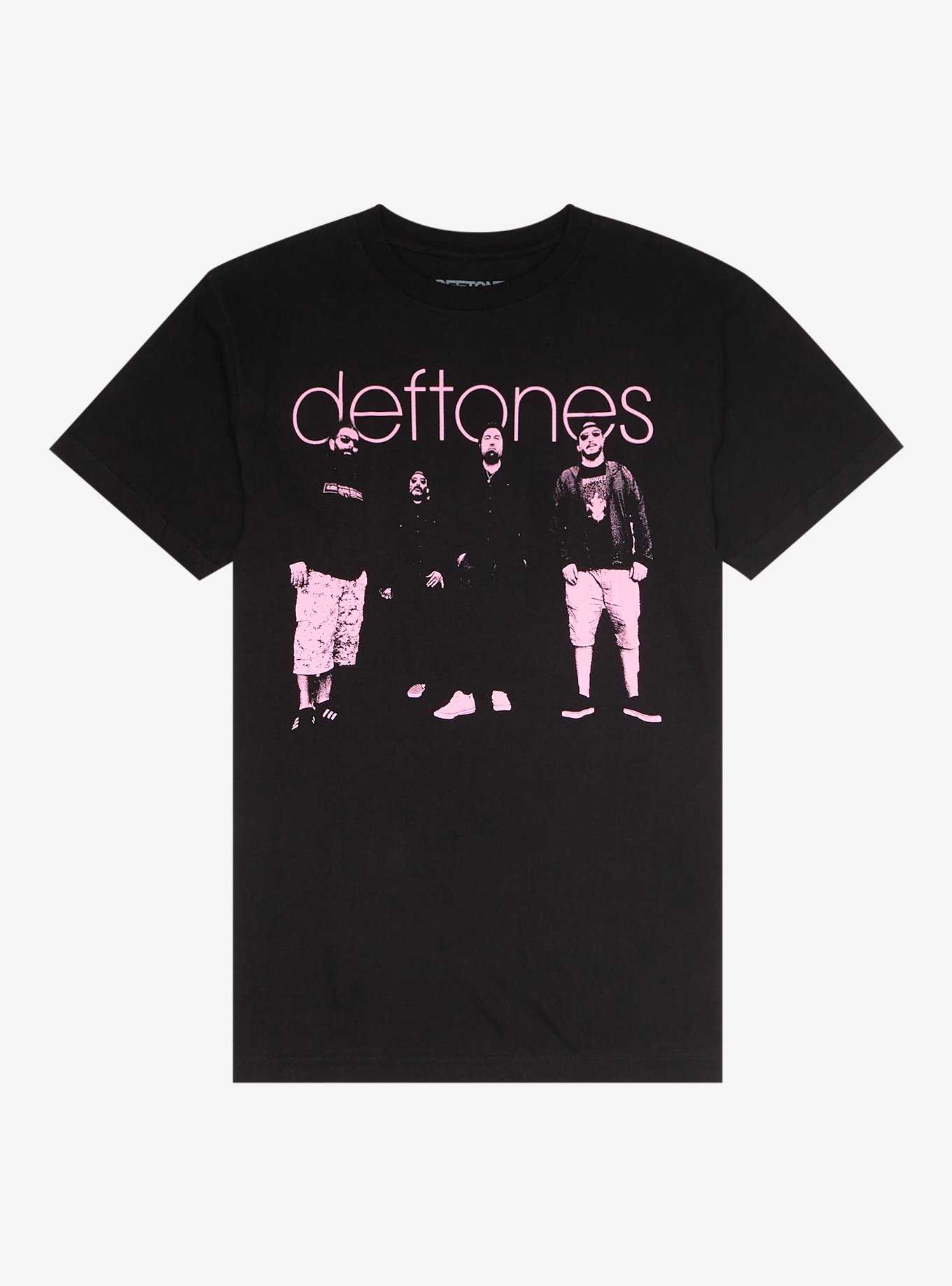 Deftones Pink Group Photo Boyfriend Fit Girls T-Shirt, , hi-res