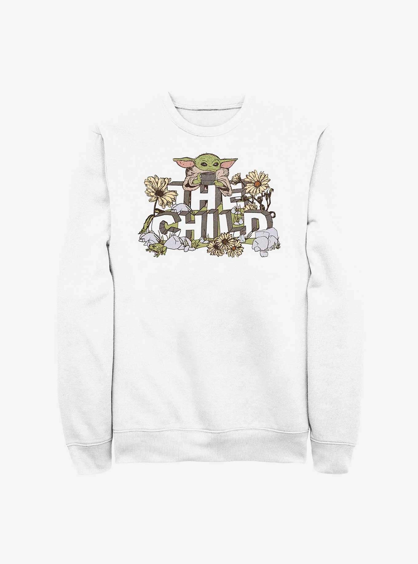 Star Wars The Mandalorian Vintage Flower Child Sweatshirt, , hi-res