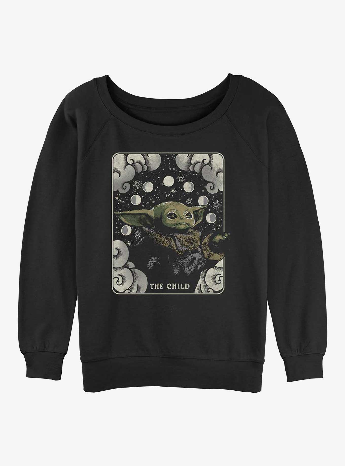 Star Wars The Mandalorian Child Card Girls Slouchy Sweatshirt, , hi-res